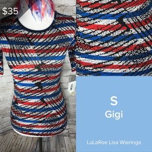 LuLaRoe Tops - LuLaRoe Americana Gigi LuLaRoe Tops - LuLaRoe Americana Gigi